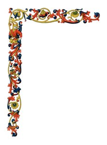 Dekorativ kant, 1400-tallet, 1843.