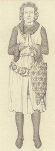 Skulptur av Charles Count D?Etampes, ca 1336 av Henry Shaw