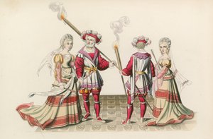 Figurer fra billedvev, tidlig på 1500-tallet av Henry Shaw
