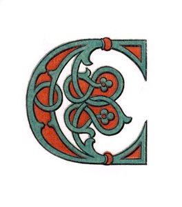 Opprinnelig bokstav C, 1474, 1843. av Henry Shaw