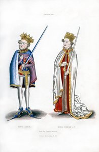 Kong John og kong Henry I, c1440, 1843. av Henry Shaw
