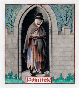 Fattigdom, c1480, 1843. av Henry Shaw