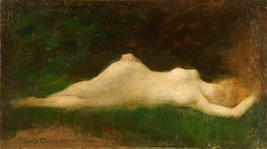 Nakenstudie (olje på lerret)