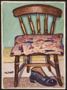 Kjøkkenstol og støvel, ca. 1930