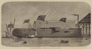 Flytende HMS Sultan ut av Dock av Henry Spernon Tozer