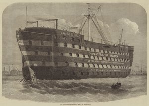 Dreadnought Hospital-Ship, i Greenwich av Henry Spernon Tozer