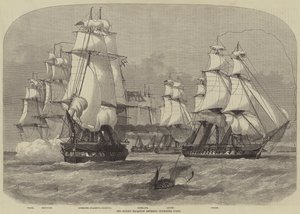 The Flying Squadron kommer inn i Plymouth Sound av Henry Spernon Tozer