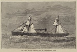 Haytian, som tilhører West India and Pacific Steam-Ship Company av Henry Spernon Tozer