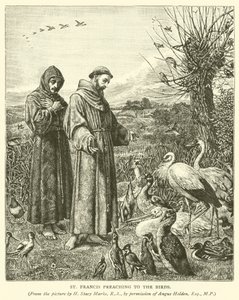 St Francis forkynner for fuglene av Henry Stacey Marks