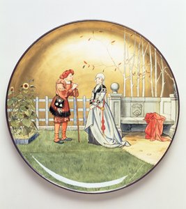 The Sixth Age of Man, en illustrasjon av Shakespeares The Seven Ages of Man, ladeplate av Minton