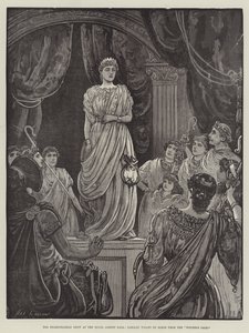 The Shakspearean Show i Royal Albert Hall, Tableau Vivant of Scene from the Winter's Tale av Henry Stephen Ludlow