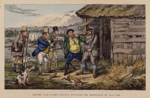 Illustrasjon for Jorrocks Jaunts and Jollities (farge litho) av Henry Thomas (after) Alken