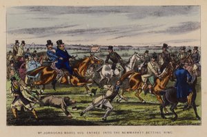Illustrasjon for Jorrocks' Jaunts and Jollities (farge litho) av Henry Thomas (after) Alken