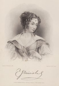 Grevinne Teresa Guiccioli, elskerinne til Lord Byron (gravering) av Henry Thomas (after) Ryall