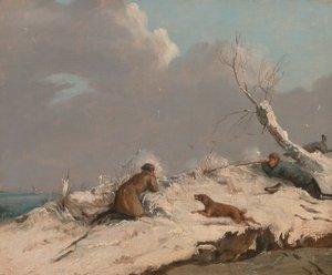 Andeskyting om vinteren av Henry Thomas Alken