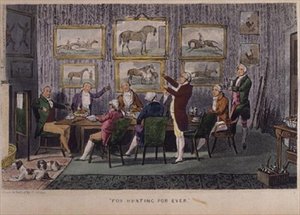 Fox Hunting For Ever, fra Nimrods "The Life of a Sportsman" av Henry Thomas Alken