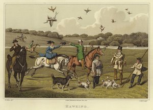 Hawking (chromolitho) av Henry Thomas Alken