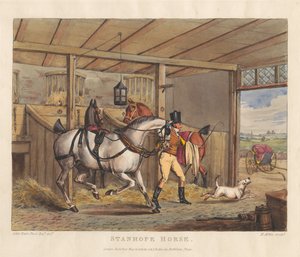 Hester [serie på seks]: 2. Stanhope-hest av Henry Thomas Alken