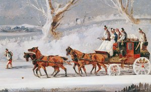 Hull til London Coach av Henry Thomas Alken