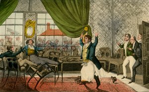 Å herrer! Mine herrer! her er en beklagelig hendelse, 1838 av Henry Thomas Alken