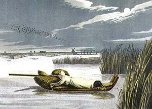 Sledging: Working up to a Wake, aquatinted av I. Clark, pub. av Thomas McLean av Henry Thomas Alken