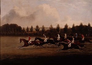 Starten på Doncaster St. Leger av Henry Thomas Alken
