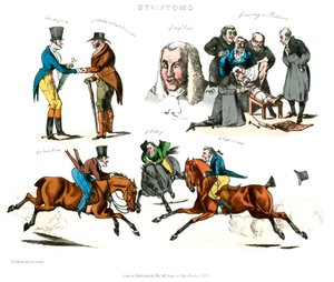 Symptomer på å være underholdt, 1822. av Henry Thomas Alken