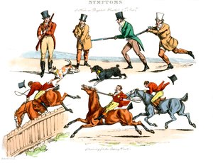 Symptomer på å være underholdt, 1822. av Henry Thomas Alken