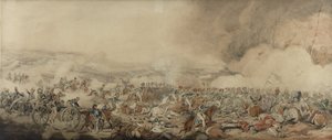 Slaget ved Waterloo, 18. juni 1815 (blyant og wc på papir) av Henry Thomas Alken