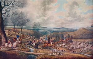 The Chase of the Roebuck, 1834 av Henry Thomas Alken