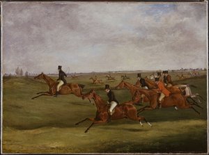 The Grand Leicestershire Steeplechase, 12. mars 1829: Going the Pace av Henry Thomas Alken