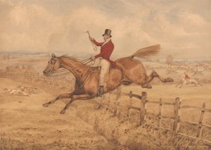 Topper en flyreise og kommer godt inn i neste felt av Henry Thomas Alken