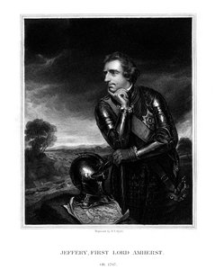 Jeffery Amherst, 1. baron Amherst, øverstkommanderende for den britiske hæren, 1832.