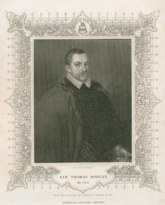 Portrett av Sir Thomas Bodley (1545-1613) (gravering)