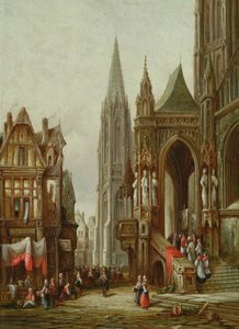 Kirkelig prosesjon inn i en katedral