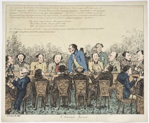 A Scientific Annual, 1837 (farget etsning) av Henry Thomas after De La Beche