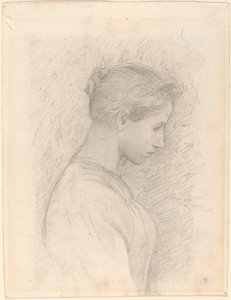 En ung kvinne i profil av Henry Tonks