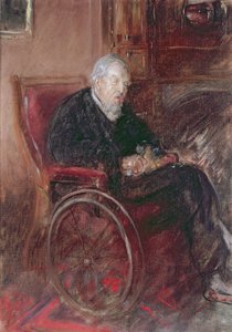 Henry Tonks far i rullestol av Henry Tonks