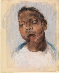 Portrett av en såret soldat før behandling av Henry Tonks