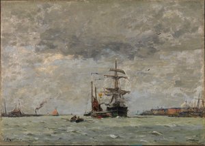 Inngang til havnen, 1890.