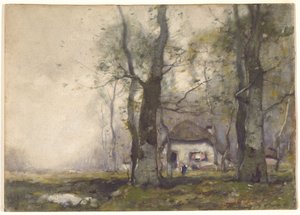 Lodge in the Woods, 1891 (wc på papir)