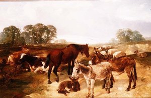 En samling på Hampstead Heath av Henry Weekes