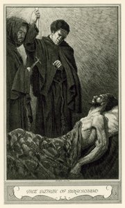 The White Devil av John Webster: The Death of Brachiano (litho)