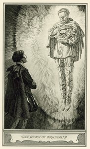 The White Devil av John Webster: The Ghost of Brachiano (litho)