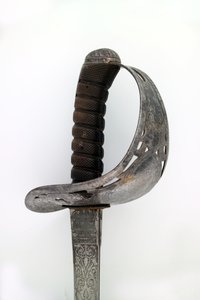 Artillerioffisers sverd tilhørende kaptein Tyrwhitt Pulman, Bengal Artillery, 1859