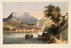 Renteria, fra Skisser av natur i de baskiske provinsene i Spania, med et utvalg av nasjonal musikk ?, pub. 1838 (håndfarget gravering)