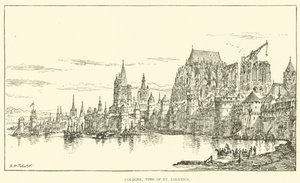 Köln, tiden for St Ignatius (gravering) av Henry William Brewer