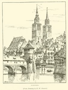 Nürnberg (gravering) av Henry William Brewer