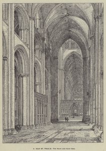 Old St Pauls, The Nave og East End av Henry William Brewer