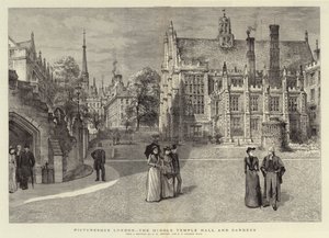 Pittoreske London, Middle Temple Hall og hager